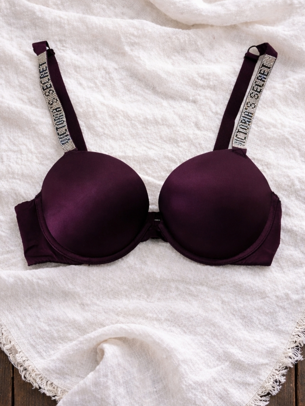 Victoria's Secret Very Sexy Push Up with Rhinestone Straps - Size 36C